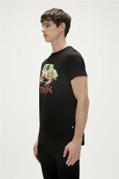 Bad Bear Frog T-shırt Siyah 23.01.07.011-C01 thumbnail 3