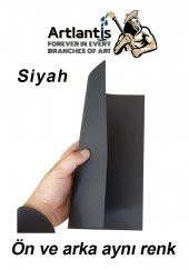 Siyah Fon Kartonu 50x70 cm 120 Gr 100 Adet 50*70 Fon Kartonu Hamurundan Boyama Orjinal Tam Siyah Renk - 3