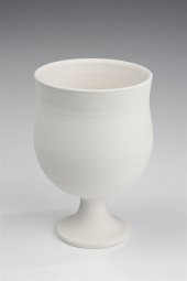 Klasik Kadeh - Seramik Bisküvi (Ham Ürün) | Boyanabilir Obje thumbnail 1