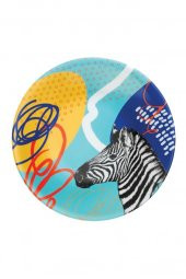 Kütahya Porselen Madagaskar Zebra 27cm Servis Tabağı - 1