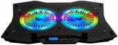 Rampage AD-RC9 TORNADO Siyah 115 -115 -15mm (2 adet)Fanlı 10''-18'' RGB Işıklı Notebook Soğutucu - 2