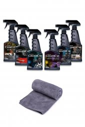 Cosmeticar 7 Parça Oto Bakım Seti 6 Adet 500ml Sprey 1 Adet 50x70Cm Büyük Boy Mikrofiber BEZ - 1