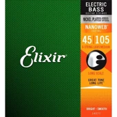 Elixir 14077 Nanoweb Medium 4 Telli Bas Gitar Teli (45-105) - 1