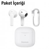 Baseus Dokunmatik Wireless TWS Bluetooth Kulaklık Su Geçirmez 330mAh Şarjlı Bluetooth Kulaklık - 5