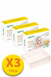 3 Lü Set Doğal Bebek Sabunu 150 x 3 - 1