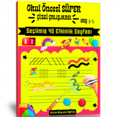 Okul Öncesi Süper Çizgi Çalışması Kitabı - 1