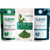 Karnıyarık Otu Tozu-Matcha Tozu-Spirulina Tozu (Süper Besinler Seti) - 1