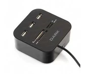 Dark UCR202 USB MicroSD-SD-MMC-M2-MS PRO DUO Kart Okuyuculu USB Çoklayıcı - 1