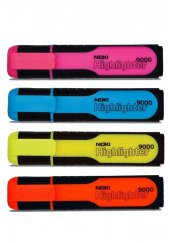 Fosforlu İşaret Kalem 4 Renk 1 Paket Noki Hıghlıghter 4 Renk Fosforlu İşaretleme Kalemi Neon Renkler - 1