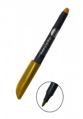 Grafik Kalemi ve Davetiye Kalemi Metalik Altın Sarı Lineplus Dreamon 1 Adet 0.5-2.0 mm Metallic Brush - 1