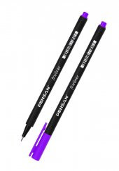 Fineliner 6 Pastel Renk 0.4mm İnce Keçe Uçlu Yazı Kalemi 1 Paket 6 Lı Pastel Fineliner Kalem Seti - 2