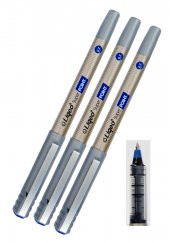 Mavi Pilot Kalem Super Point 0.7 3 Adet Mavi Roller Pilot Kalem 0,7 Mürekkepli Dolma Kalem thumbnail 1