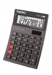 Hesap Makinesi Siyah H-MS011 Noki 10x15 cm 1 Adet 12 Haneli Orta Boy Okul Ofis Büro Hesap Makinası - 2