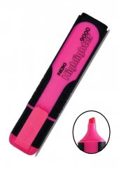 Fosforlu İşaret Kalemi Pembe Doldurulabilir 2 Adet ve Mürekkebi 30ml 1 Adet Fosforlu Neon Kalem - 3