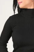Kadın Yarım Balıkçı Triko Body Siyah - 6