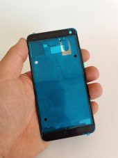 HTC One M7 Orta Kasa Ön Kapak Siyah - 8