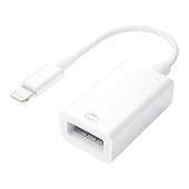 POWERMASTER IPAD IPHONE LIGHTNING OTG ADAPTÖR (FLASH BELLEK MOUSE KLAVYE BAĞLAMAK İÇİN) - 1