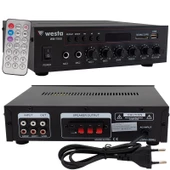 WESTA WM-750U 80W MİNİ 100V/70V/4-16 OHM USB/SD/BLUETOOTH/ UK-2 MİK GİRİŞ TRAFOLU ANFİ - 3