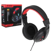 MAGICVOICE A-65 MİSDE 3.5MM AUX GİRİŞLİ RGB IŞIKLI KULAKÜSTÜ MİKROFONLU OYUNCU KULAKLIK - 1