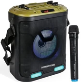 MAGICVOICE MV-6005 VHF EL MİKROFONU+USB+SD+BT 30 WATT IŞIKLI TAŞINABİLİR ŞARJLI SEYYAR ANFİ - 2