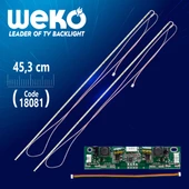 40 UNİVERSAL E-LED 48 LEDLİ (7020) 453MM 360-450MA 48-51V ÇİFT LED+SÜRÜCÜ+KABLO TAKIM (WK-1368) - 1