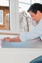 Kalorifer Petek Arkalığı 4metre x 1metre Rulo Isı Yalıtım Levhası Radyatör Arkası Polietilen Plaka - 4