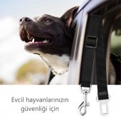 Kedi Köpek Araç Tasması Evcil Hayvan Araba Emniyet Kemeri Oto Aksesuarı Tokalı - 4