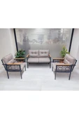 adımshops İnci Balkon-bahçe-kafe Çay Seti Koltuk Oturma Takımı-oturma Grubu - 1