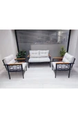 adımshops İnci Balkon-bahçe-kafe Çay Seti Koltuk Oturma Takımı-oturma Grubu - 2