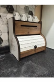adımshops New Bread Box-yeni Ekmeklik, Havlu Peçetelik(saklama Gözlü), Baharatlık Rafı, Dekoratif Yazılı - 1