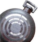 Mehtap Gri 3 lü Granit Sahan Seti Kapaklı 18+20+22 Cm thumbnail 2