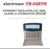 Electrosec TH-02ETH Isı ve Nem Takip Otomasyon Sistemi Ethernet TCP/IP Protokol +1 Prob +16V Adaptör thumbnail 1