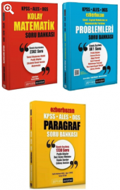 Pegem KPSS ALES DGS Kolay Matematik + Ezberbozan Problemler Paragraf Soru 3 lü Set - 1