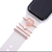 Apple Watch Charm Set Kordon Aksesuarı Tüm Seri Kordonlara Uyumlu Kordon Süsü - 1