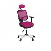 OFİSİNHAZIR Ofisinhazır 817 File Koltuk Krom Ayakli Pembe thumbnail 1