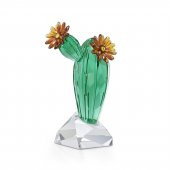 5427592 Swarovski Ev Dekorasyonu Crystal Flowers:Golden Yellow Cactus - 1