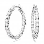 5647715 Swarovski Küpe Matrix:Pe Hoop M Whi/Rhs - 1