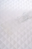 Limon Soft Kapitone Fitted Full Kenar Su Sıvı Geçirmez Yatak Koruyucu Alez Çarşaf Beyaz  100x200 - 3