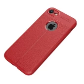 Smcase iPhone 7 Deri Dokulu Silikon - 3