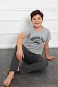 Baba Oğul Kombin Pamuk Pijama Takımı- TEK ADET- Kısa Kollu Erkek Pijama Takımı - 10