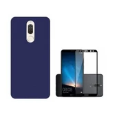 Smcase Huawei Mate 10 Lite İmax Kamera Korumalı Silikon Kılıf  Tam Kapatan Cam - 3