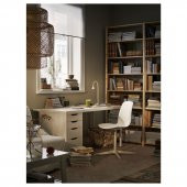 5 Çekmeceli Ofis-Makyaj-Eşya Düzenleyici MeridyenDukkan Keson,Keson Beyaz Renk IKEA 36x70 Cm Ebat - 6