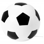 Çocuk Masa Lambası, Beyaz-Siyah, 200 lm, LED'li Meridyendukkan Futbol Topu Modelli - 1