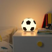 Çocuk Masa Lambası, Beyaz-Siyah, 200 lm, LED'li Meridyendukkan Futbol Topu Modelli - 3