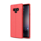 Smcase Samsung Galaxy Note 9 Kılıf Deri Dokulu Silikon - 4