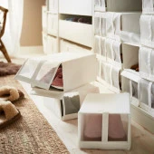 IKEA Skubb 4'lü Ayakkabı Kutusu - BEYAZ - 2