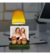 Fotoğraf Hediyeli Best Friends Baykuşlu Masa Lambası - 1