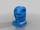 T800 Pürüzsüz Terminator Endoskull Yazdırılabilir Withbase (Exoskull Değil) Plastik Aparat - 4
