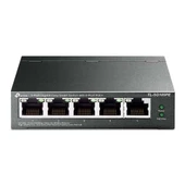 Tp-Link TL-SG105PE 5 Port 4 Port Poe+ 10-100-1000 Mbps  Easy Smart Switch Çelik Kasa - 1