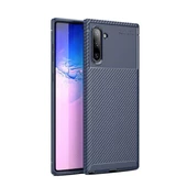 Smcase Samsung Galaxy Note 10 Kılıf Negro Karbon Desenli Silikon thumbnail 3
